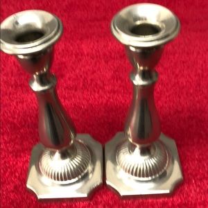 Revere Pewter Candleholders 8 inches high good con